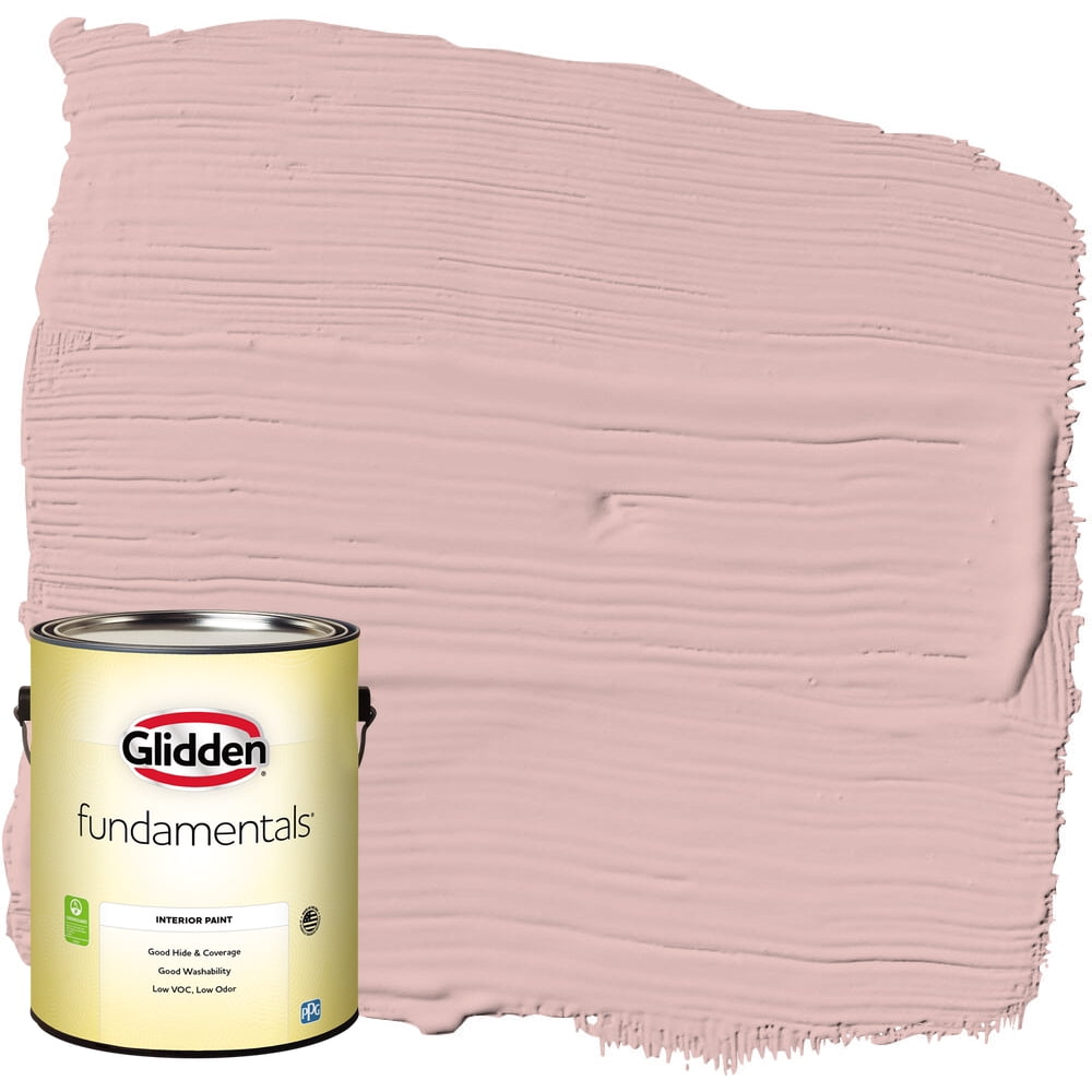 Glidden Fundamentals Rose Hip / Pink Eggshell Interior Paint, 1 Gallon