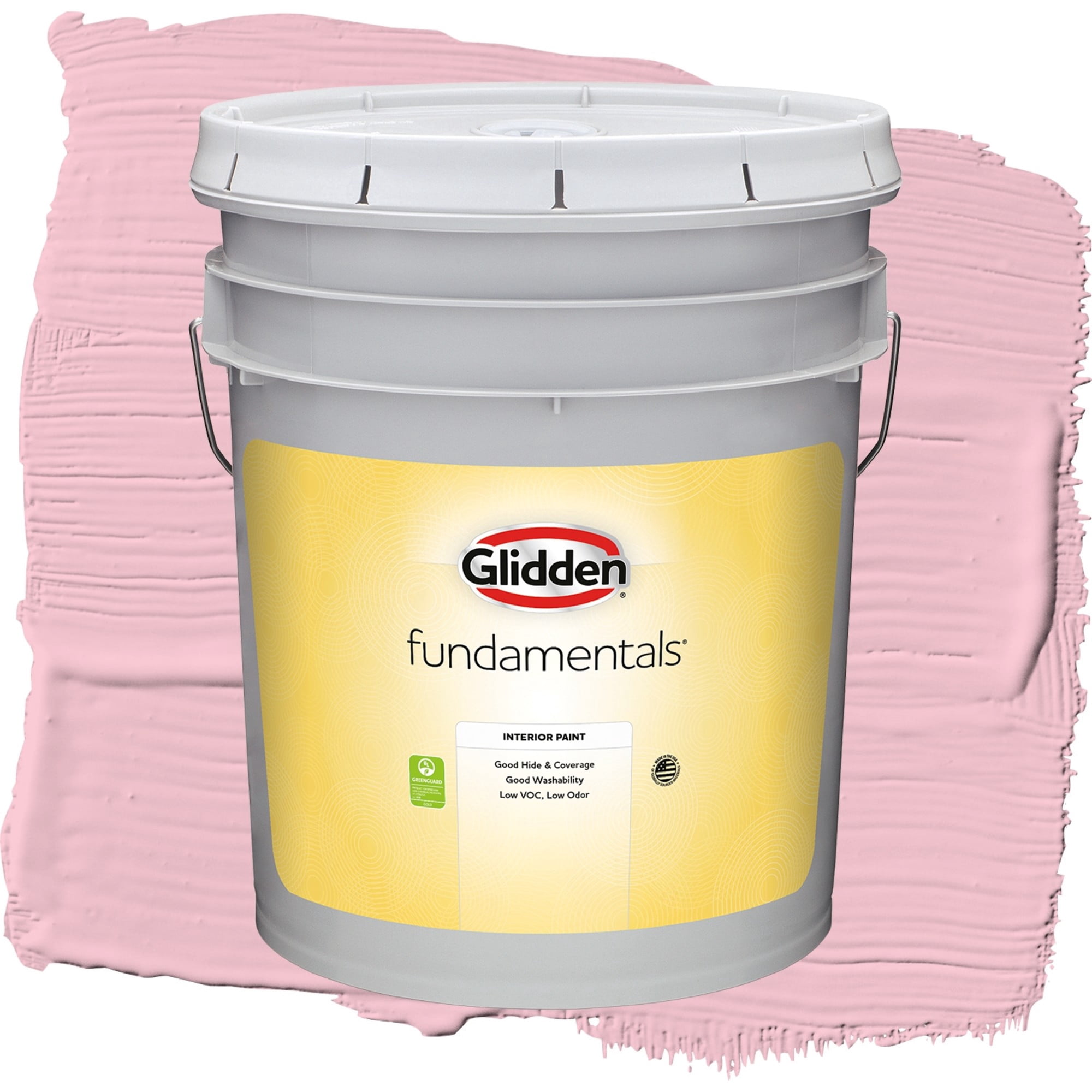 Glidden Fundamentals Rose Melody Flat Interior Paint and Primer, 5