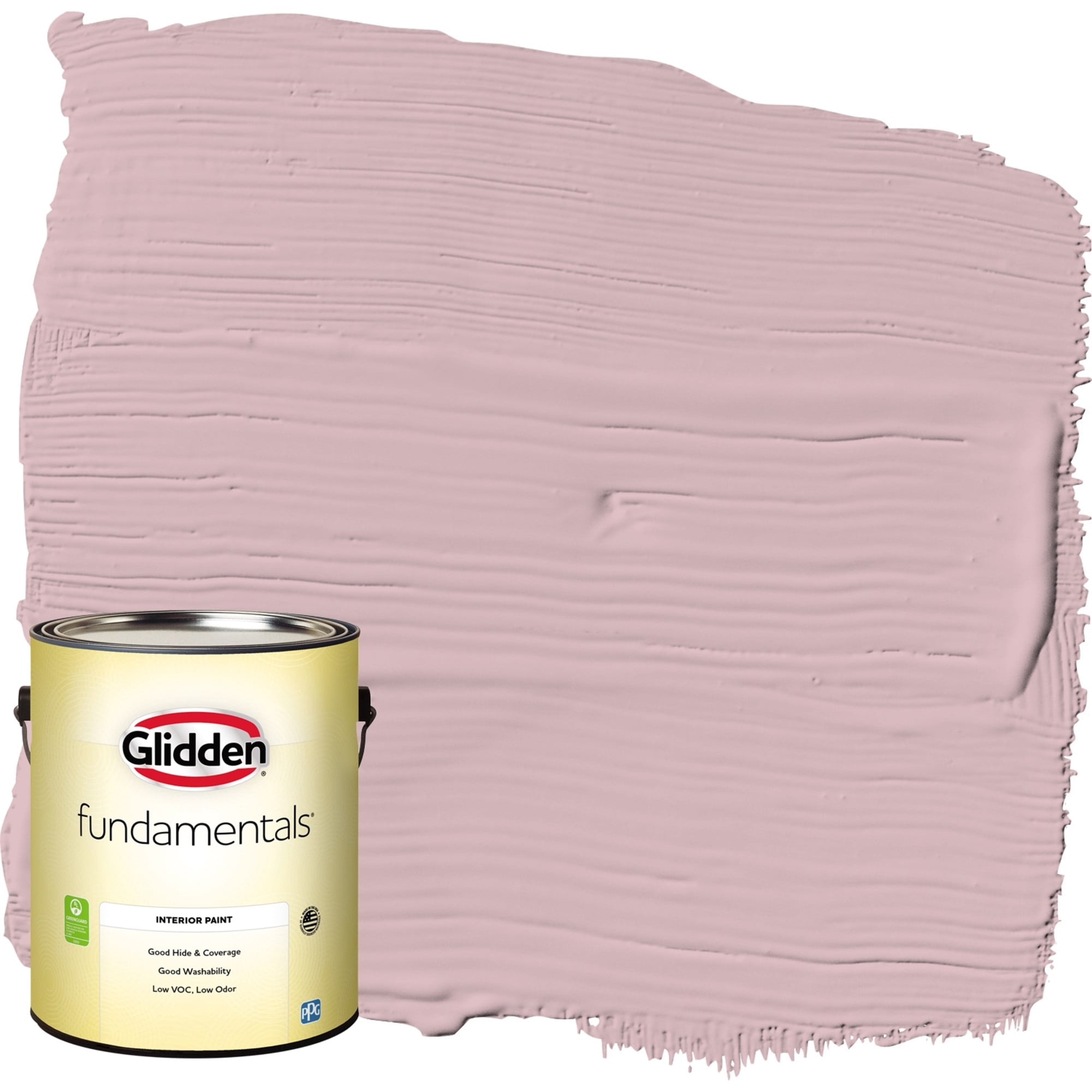 Glidden Fundamentals Interior Paint Rose Stain / Pink, Eggshell, 1 Gallon