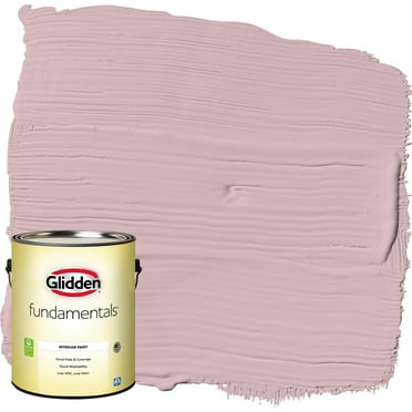 Glidden Fundamentals Interior Paint Rose Stain / Pink, Eggshell, 1 Gallon