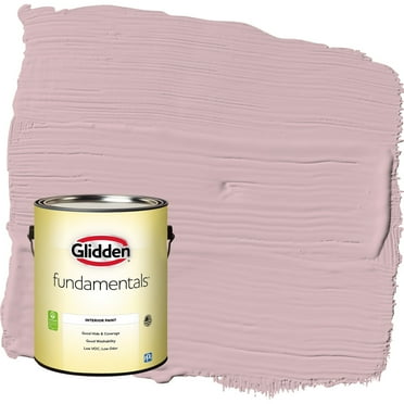 Glidden Fundamentals Rose Stain / Pink Eggshell Interior Paint, 1 Gallon
