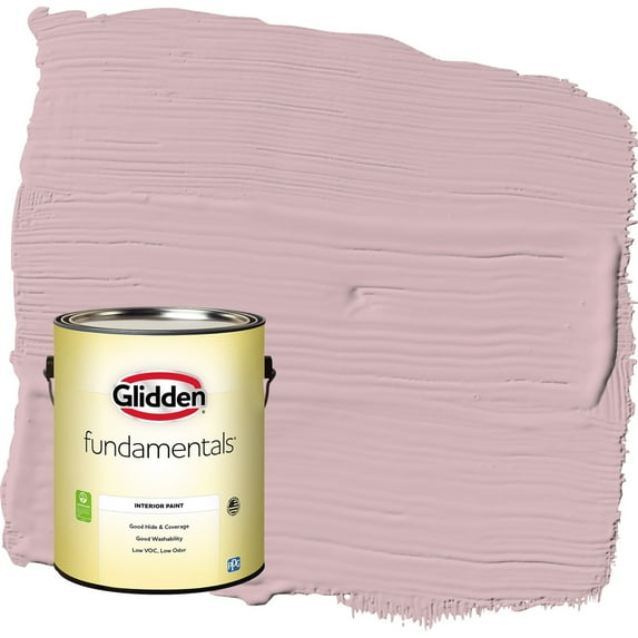 Glidden Fundamentals Rose Stain / Pink Eggshell Interior Paint, 1 Gallon
