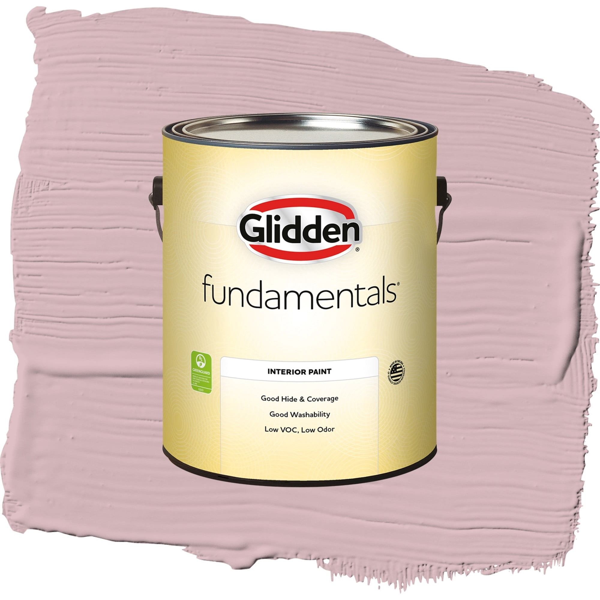 Glidden Fundamentals Rose Stain / Pink, Flat Interior Paint, 1 Gallon