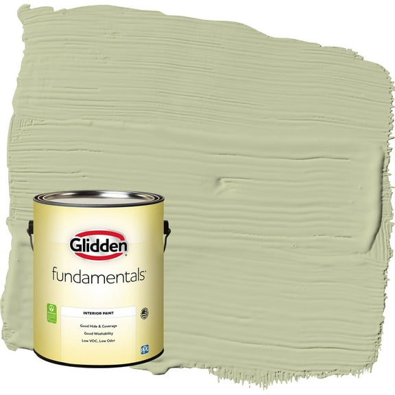 Glidden Fundamentals Sage Splendor / Green Eggshell Interior Paint, 1 Gallon