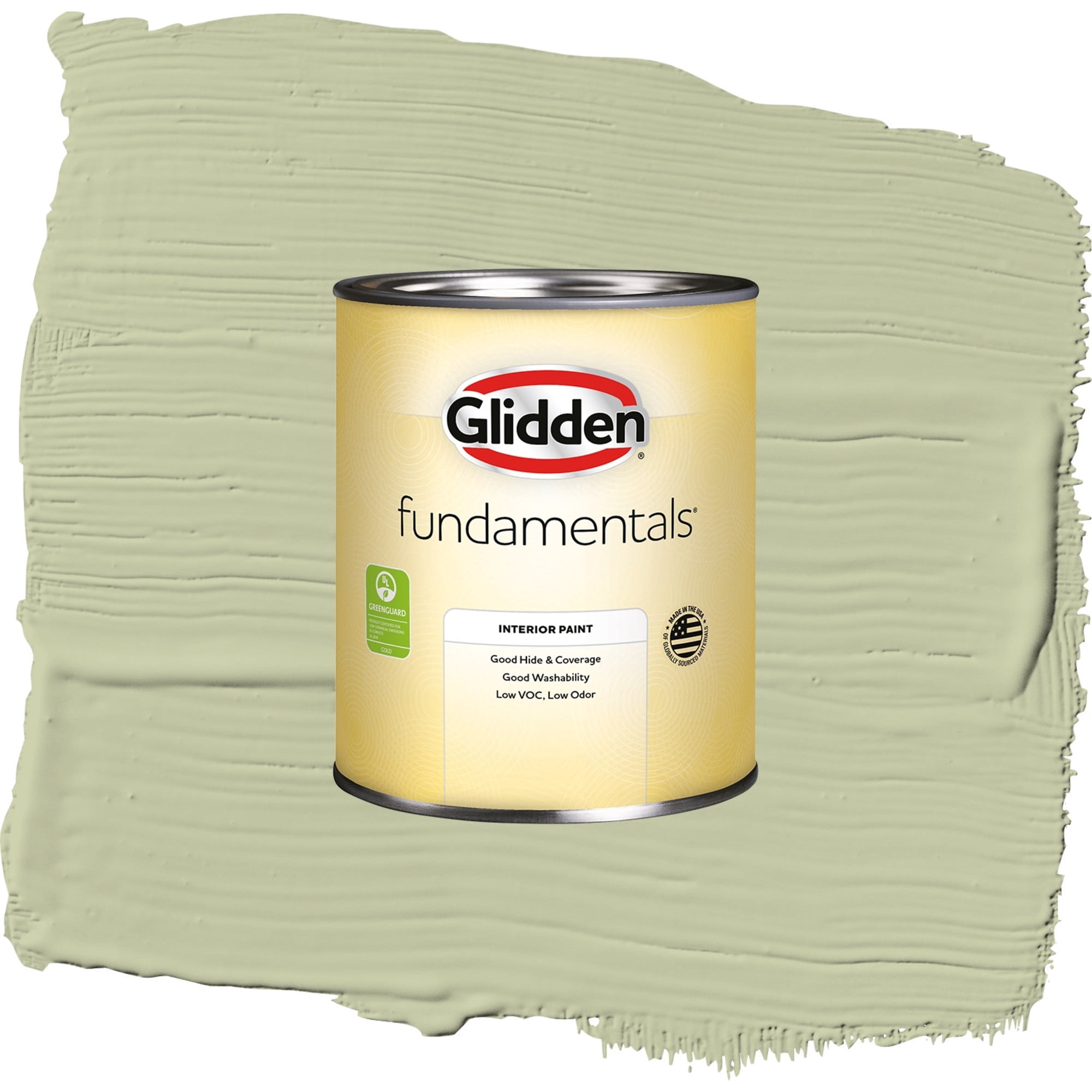 Glidden Fundamentals Sage Splendor / Green, Eggshell Interior Paint, 1 Quart