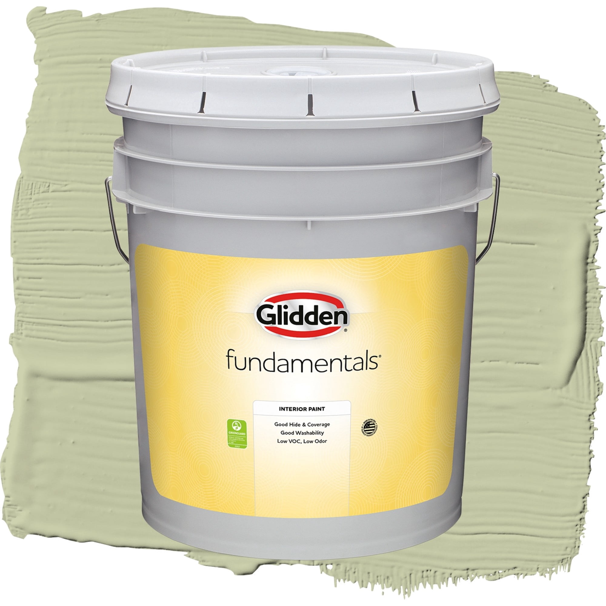 Glidden Fundamentals Sage Splendor / Green, Eggshell Interior Paint, 5 Gallon