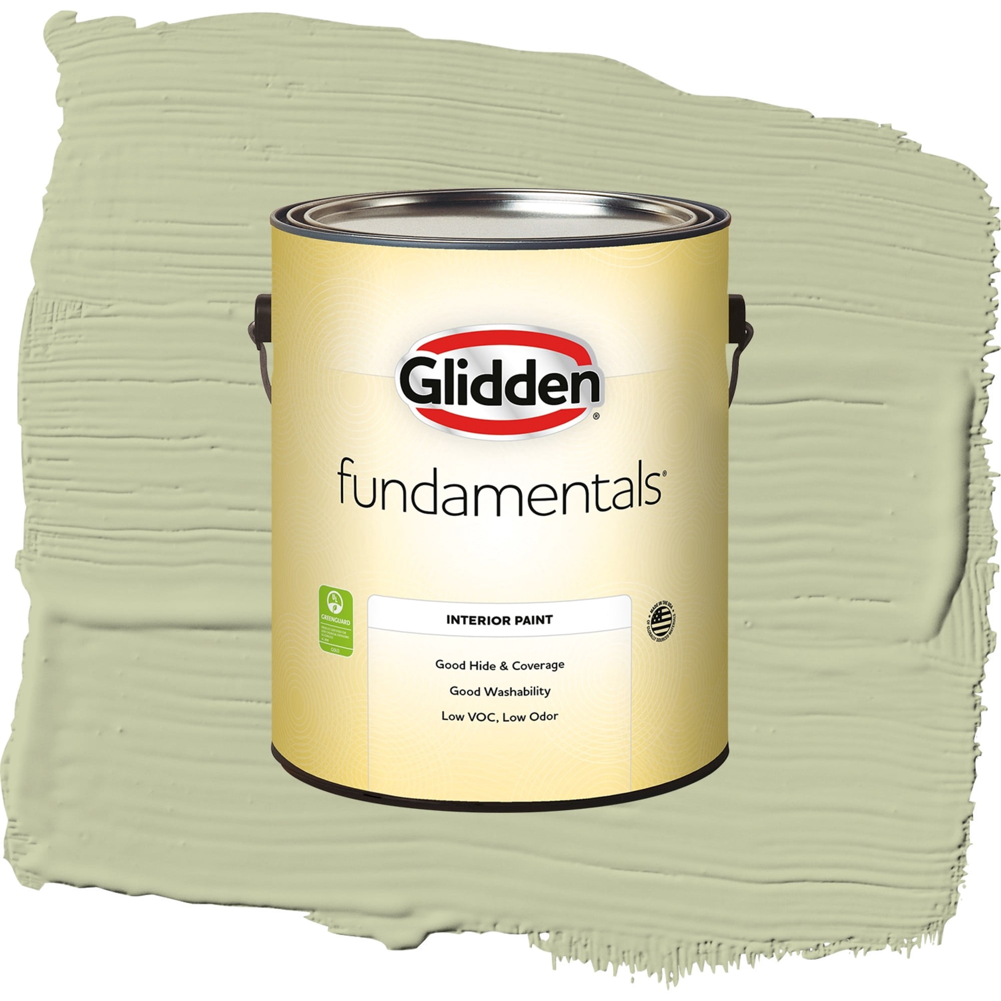 Glidden Fundamentals Sage Splendor Flat Interior Paint and Primer, 1 Gallon