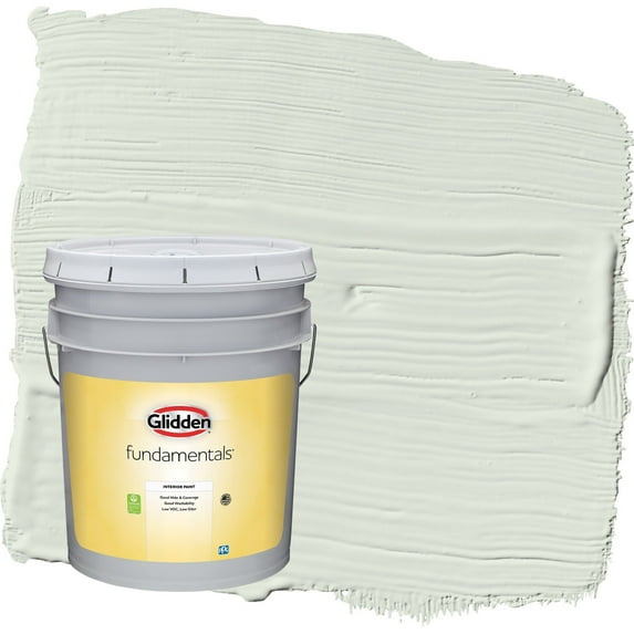 Glidden Fundamentals Salty Breeze / Green Eggshell Interior Paint, 5 Gallon