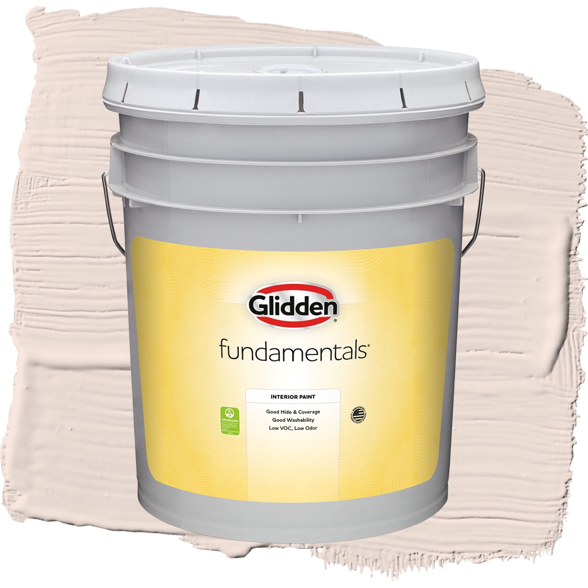 Glidden Fundamentals Sandy Beach / Orange, Eggshell Interior Paint, 5 Gallon