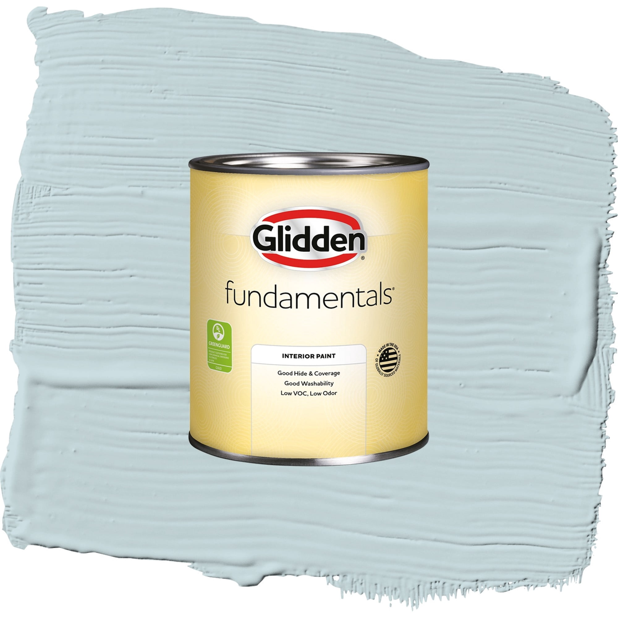 Glidden Fundamentals Scandinavian Sky / Blue, Flat Interior Paint, 1 Quart