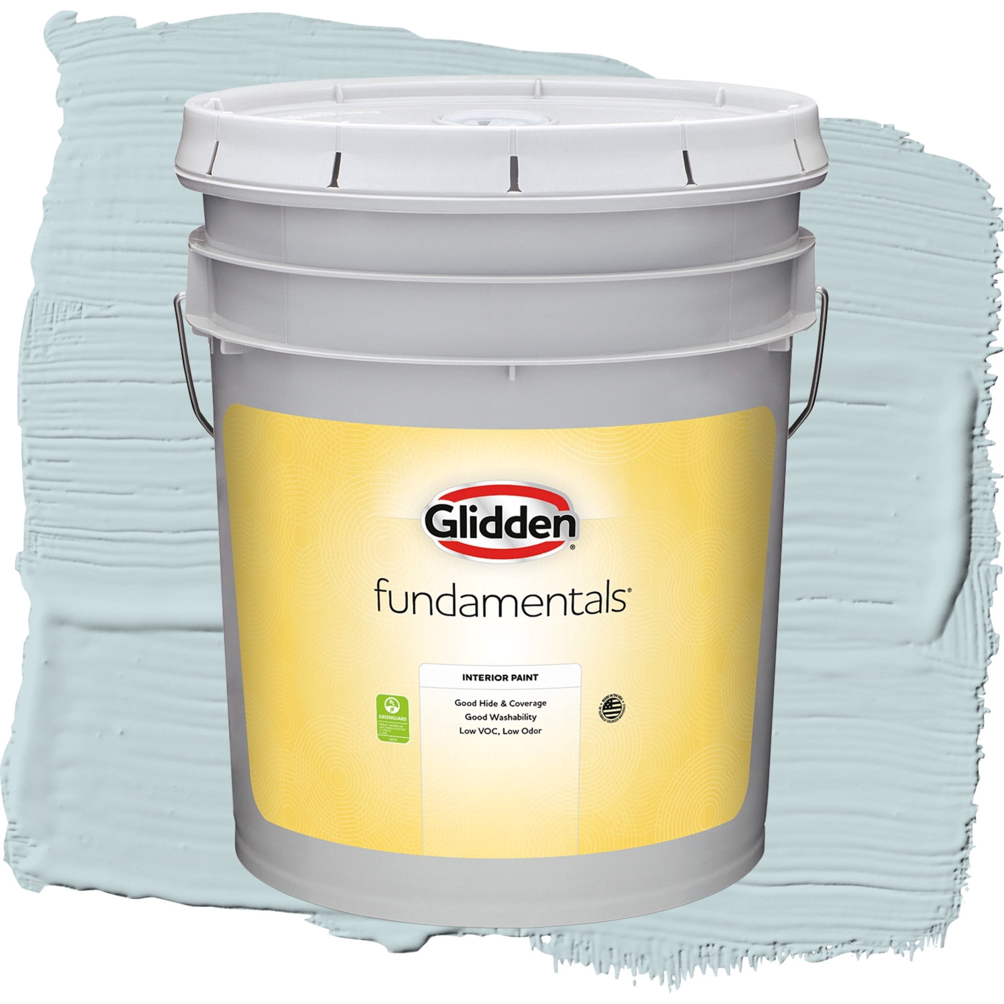 Glidden Fundamentals Scandinavian Sky / Blue, Flat Interior Paint, 5 Gallon