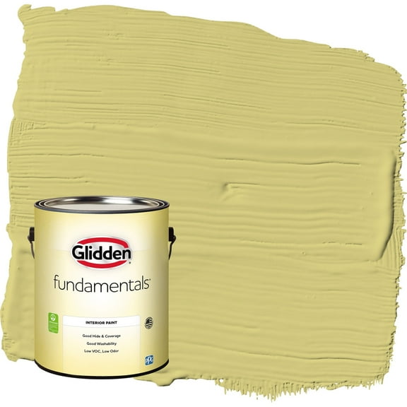 Glidden Fundamentals Serene Scene / Green Eggshell Interior Paint, 1 Gallon