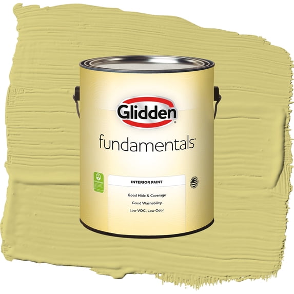 Glidden Fundamentals Serene Scene / Green, Semi-Gloss Interior Paint, 1 Gallon