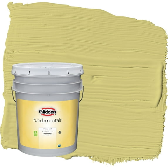 Glidden Fundamentals Serene Scene / Green Semi-Gloss Interior Paint, 5 Gallon