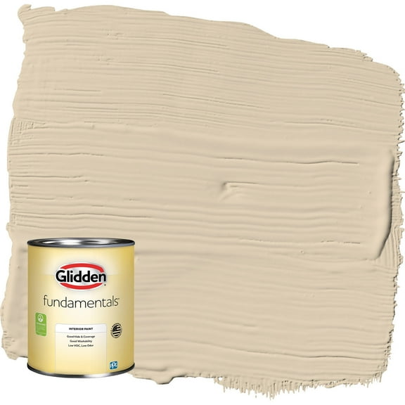 Glidden Fundamentals Seriously Sand / Beige Flat Interior Paint, 1 Quart