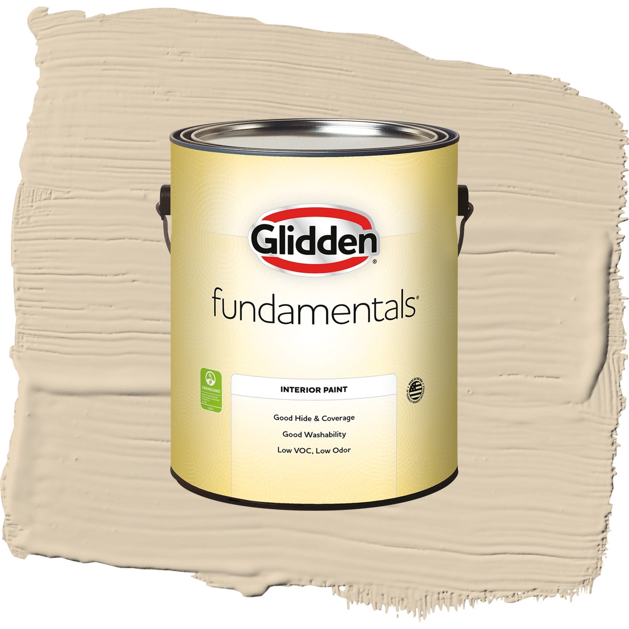 Glidden Fundamentals Seriously Sand Semi Gloss Interior Paint and Primer, 1 Gallon