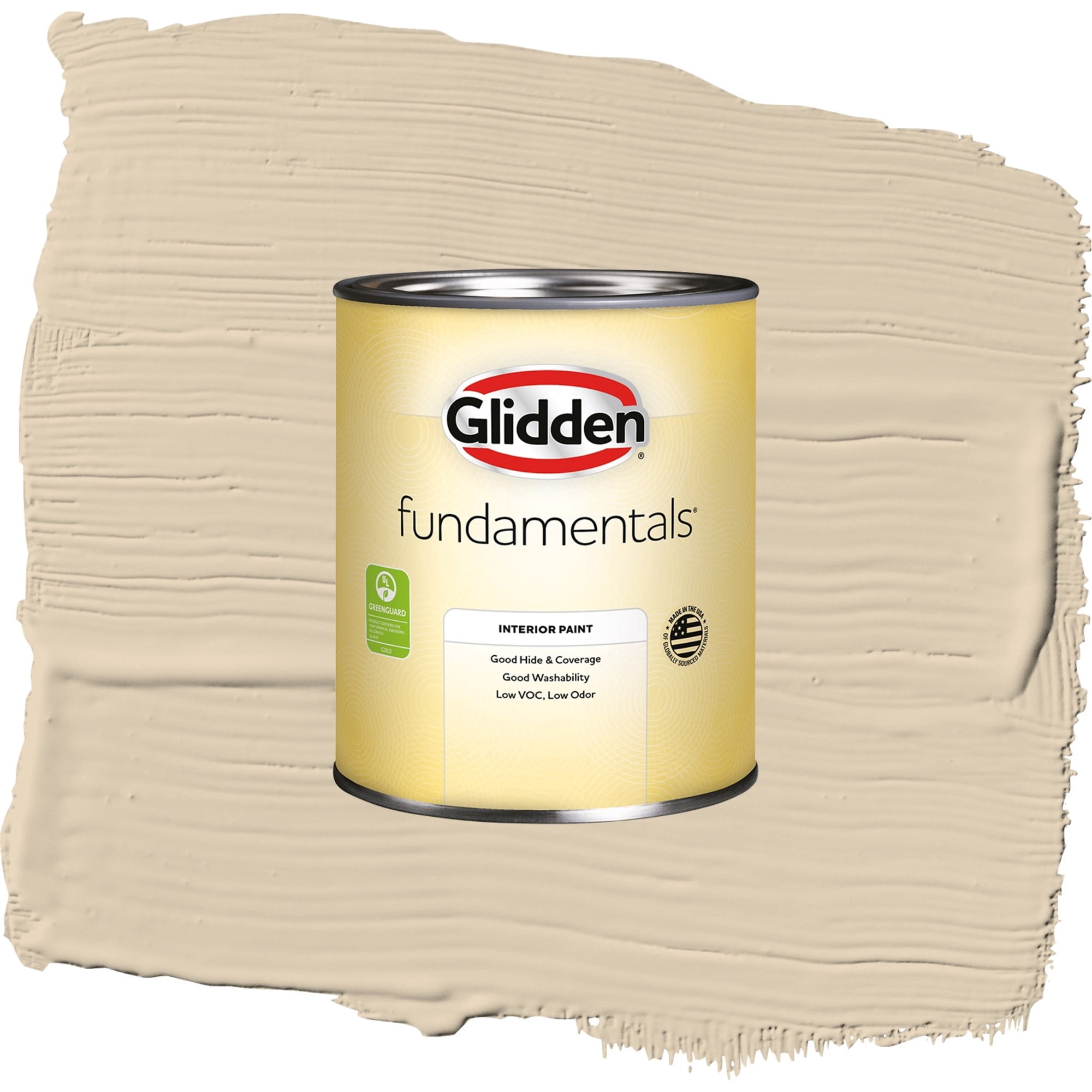 Glidden Fundamentals Seriously Sand / Beige, Semi-Gloss Interior Paint, 1 Quart