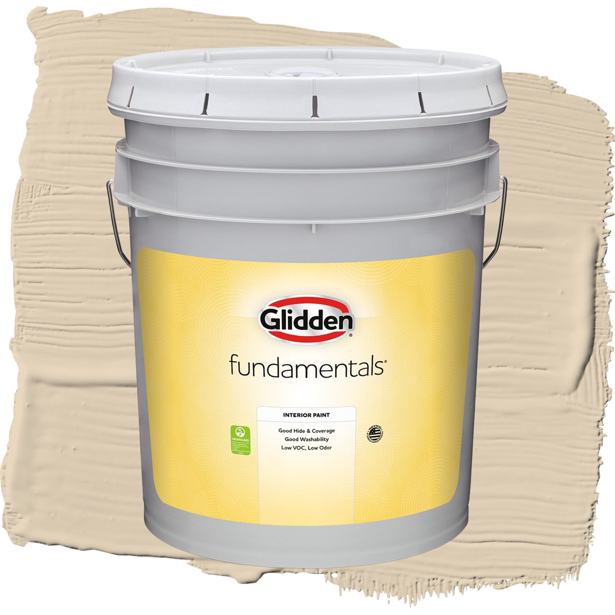 Glidden Fundamentals Seriously Sand / Beige, Semi-Gloss Interior Paint, 5 Gallon