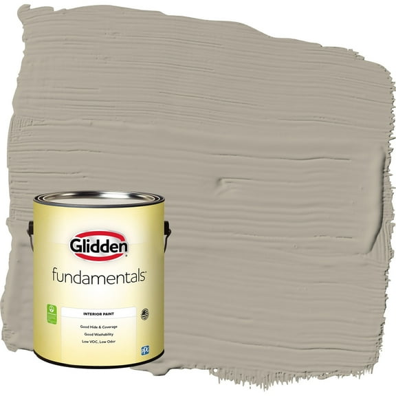 Glidden Fundamentals Sharkskin / Gray Eggshell Interior Paint, 1 Gallon