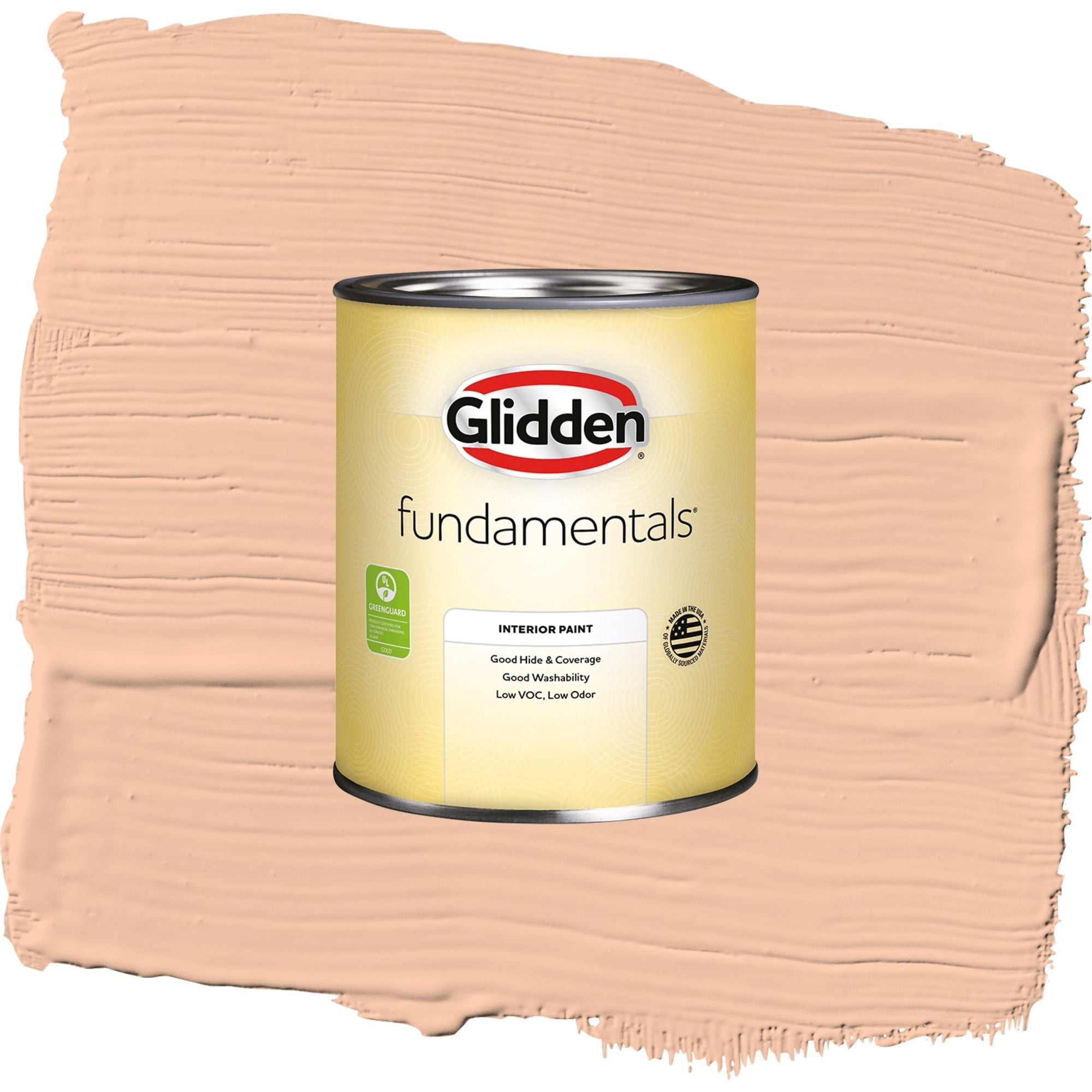Glidden Fundamentals Siesta / Orange, Semi-Gloss Interior Paint, 1 Quart