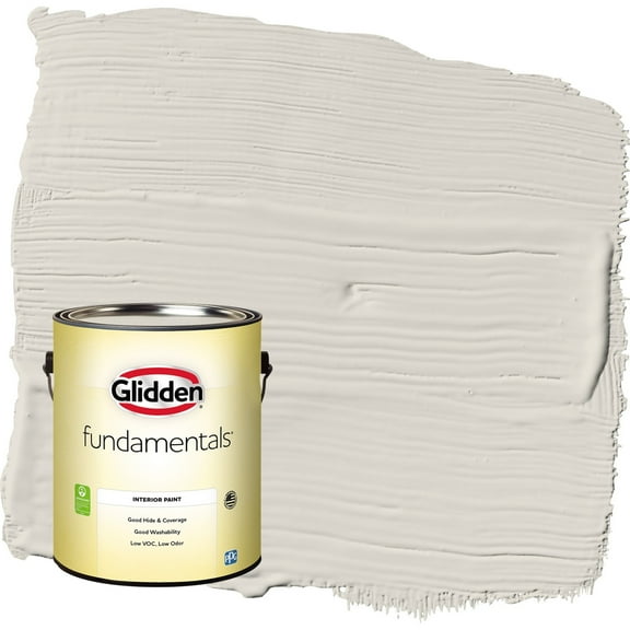 Glidden Fundamentals Silent Smoke / Beige, Eggshell Interior Paint, 1 Gallon