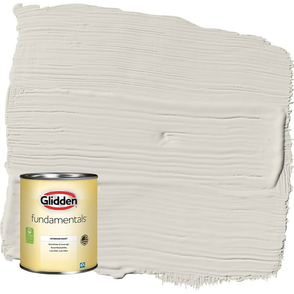 Glidden Fundamentals Silent Smoke / Beige Semi-Gloss Interior Paint, 1 Quart