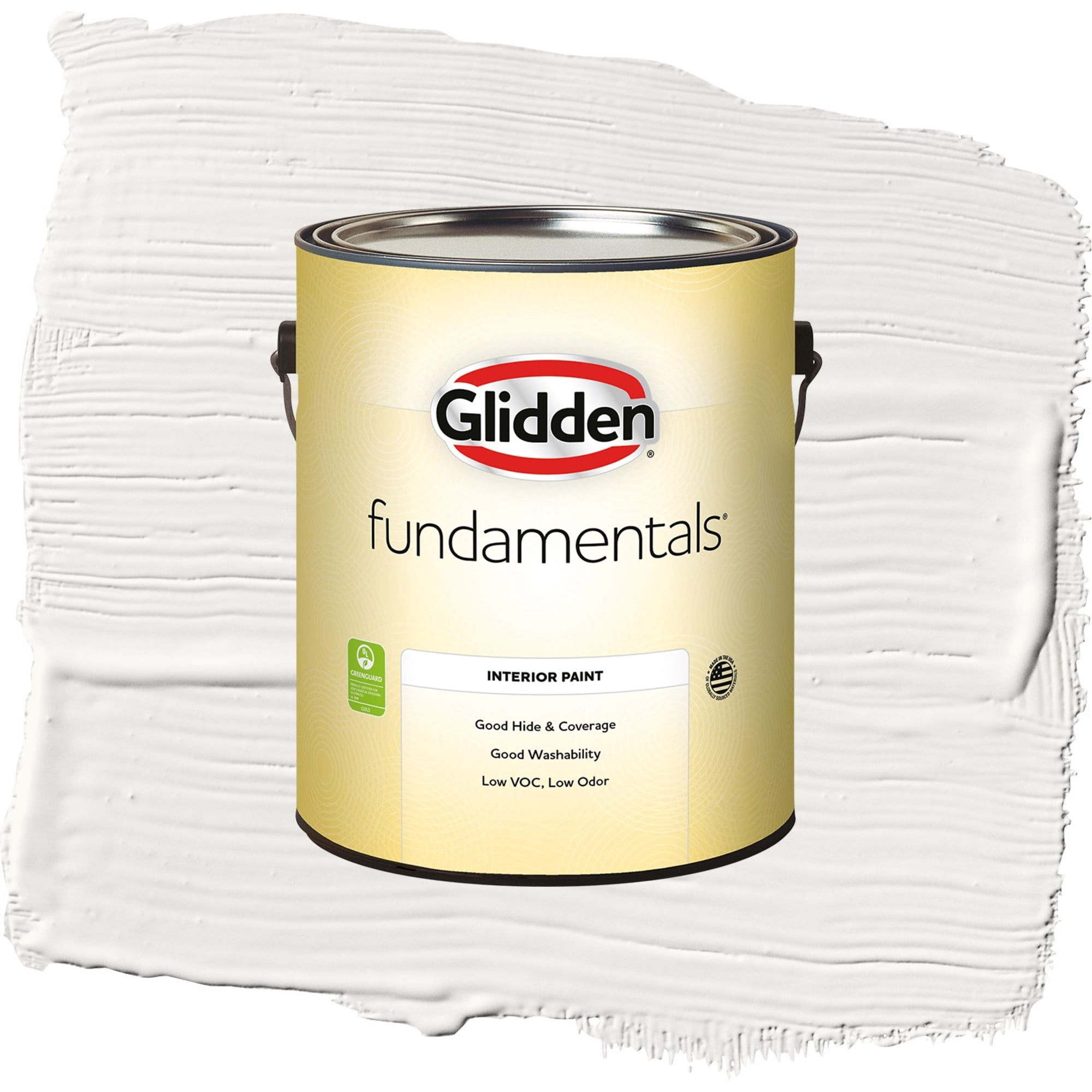 Glidden Fundamentals Silver Feather / Beige, Semi-Gloss Interior Paint, 1 Gallon