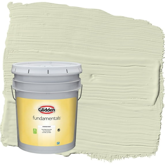 Glidden Fundamentals Slow Dance / Green Eggshell Interior Paint, 5 Gallon