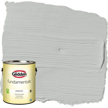 Glidden Fundamentals Interior Paint Solitary State / Gray, Eggshell, 1 Gallon