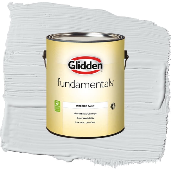 Glidden Fundamentals Spring Thaw / White Eggshell Interior Paint, 1 Gallon