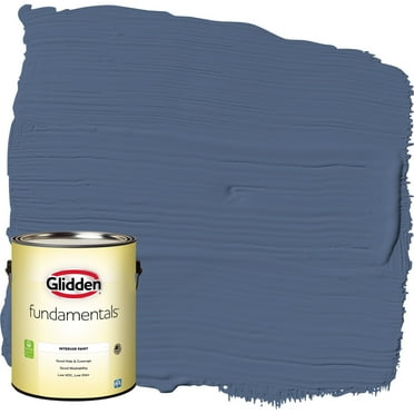 Glidden Fundamentals Interior Paint Stained Glass / Blue, Eggshell, 1 Gallon