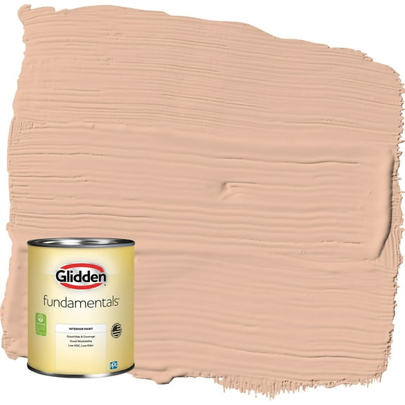 Glidden Fundamentals Starfish / Orange, Flat Interior Paint, 1 Quart