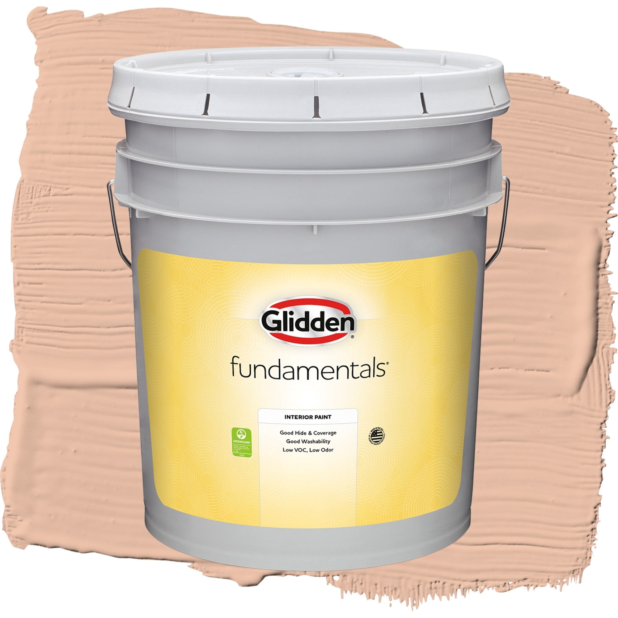 Glidden Fundamentals Starfish / Orange, Flat Interior Paint, 5 Gallon