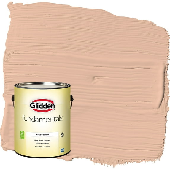 Glidden Fundamentals Starfish / Orange Semi-Gloss Interior Paint, 1 Gallon