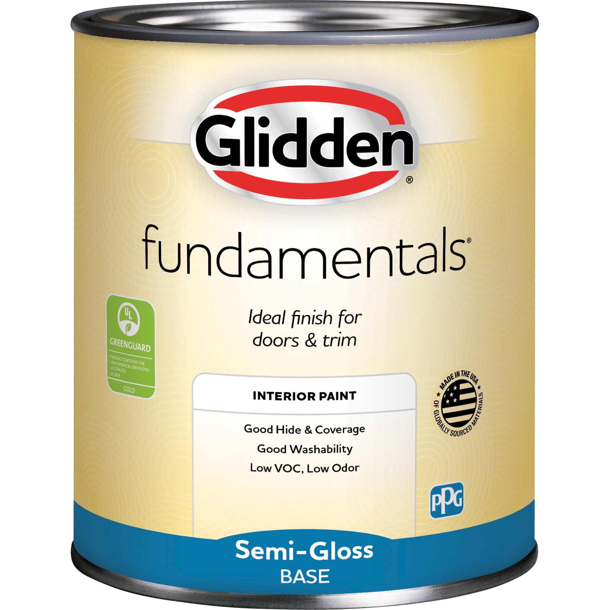 Glidden Fundamentals Interior Paint Starfish / Orange, Semi Gloss, 1