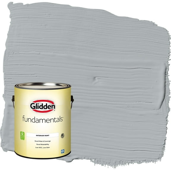 Glidden Fundamentals Stargazer / Gray Eggshell Interior Paint, 1 Gallon