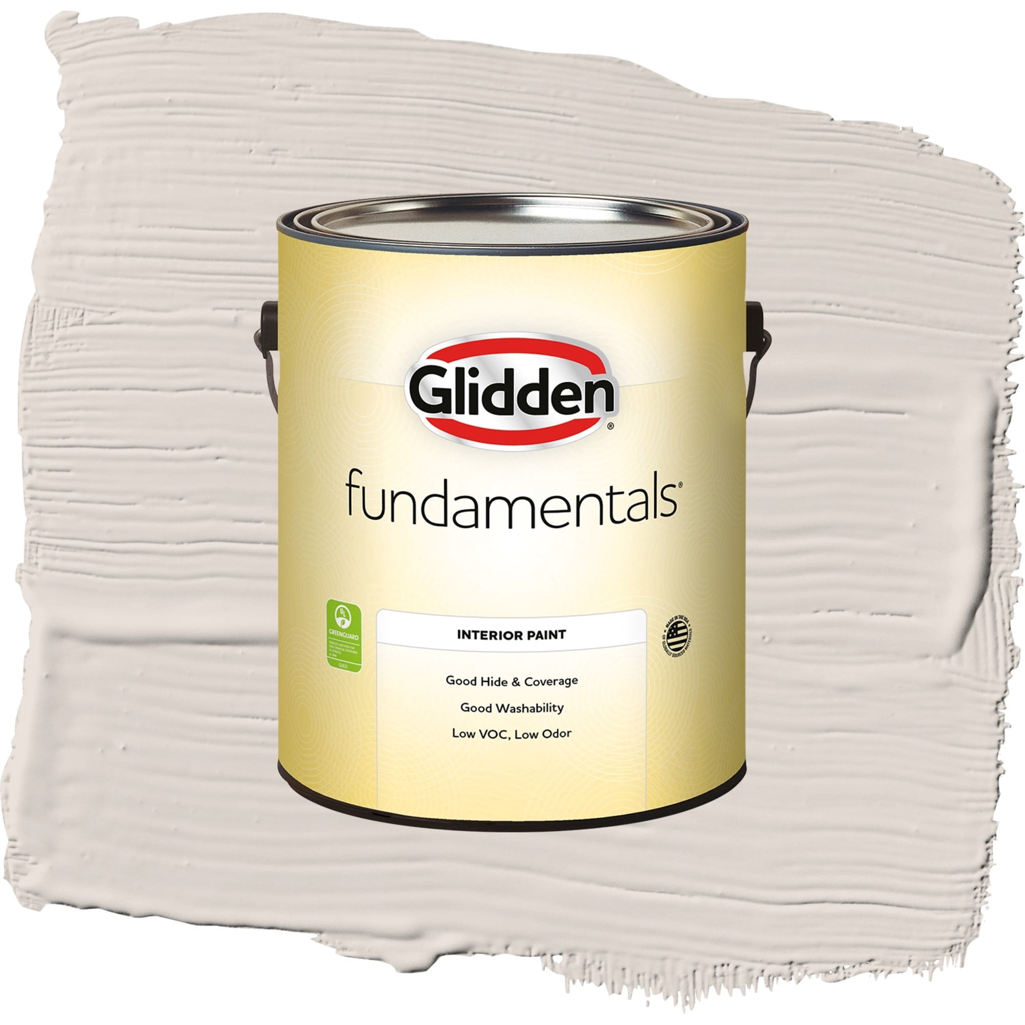 Glidden Fundamentals Steel Me / Beige, Semi-Gloss Interior Paint, 1 Gallon