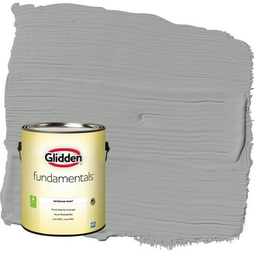 Glidden Fundamentals Stepping Stone / Gray Eggshell Interior Paint, 1 Gallon