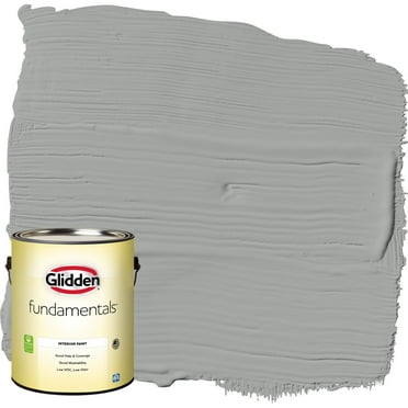 Glidden Fundamentals Interior Paint Stepping Stone / Grey, Eggshell, 1 Gallon