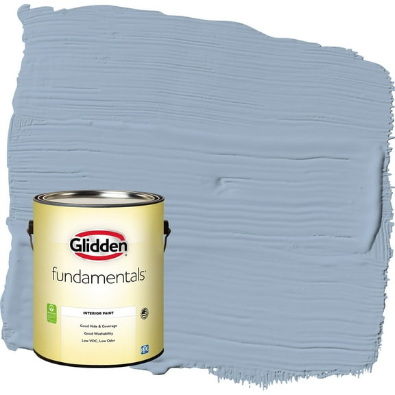 Glidden Fundamentals Sterling Silver / Blue Eggshell Interior Paint, 1 Gallon