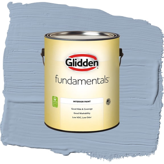 Glidden Fundamentals Sterling Silver / Blue, Eggshell Interior Paint, 1 Gallon