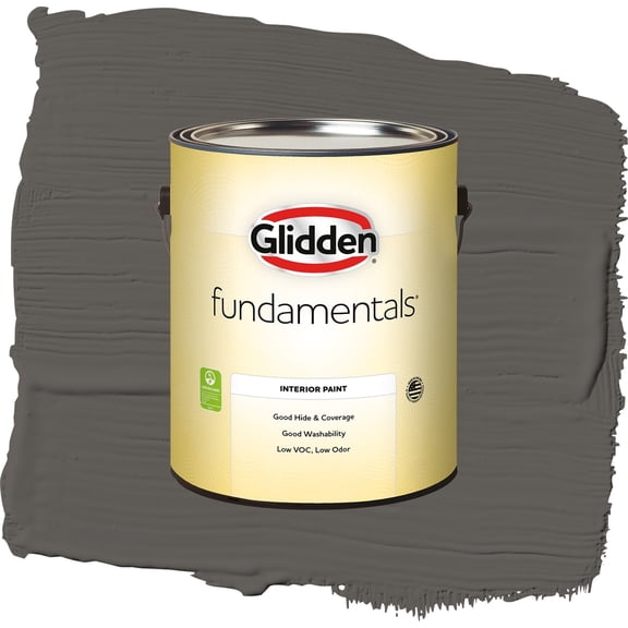 Glidden Fundamentals Stone's Throw Flat Interior Paint and Primer, 1 Gallon