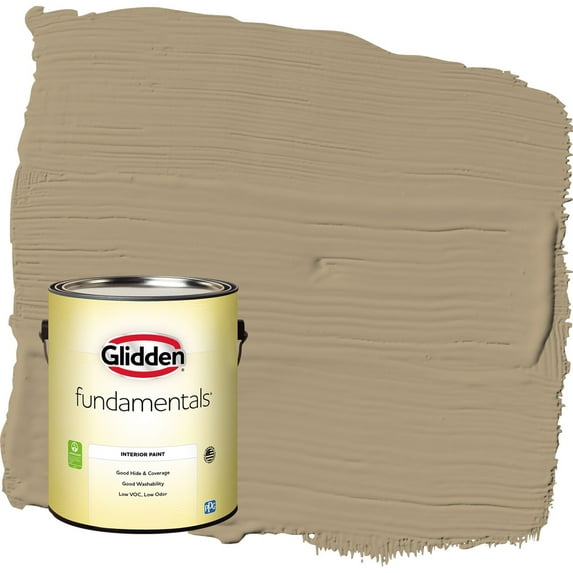 Glidden Fundamentals Stony Creek / Beige Eggshell Interior Paint, 1 Gallon