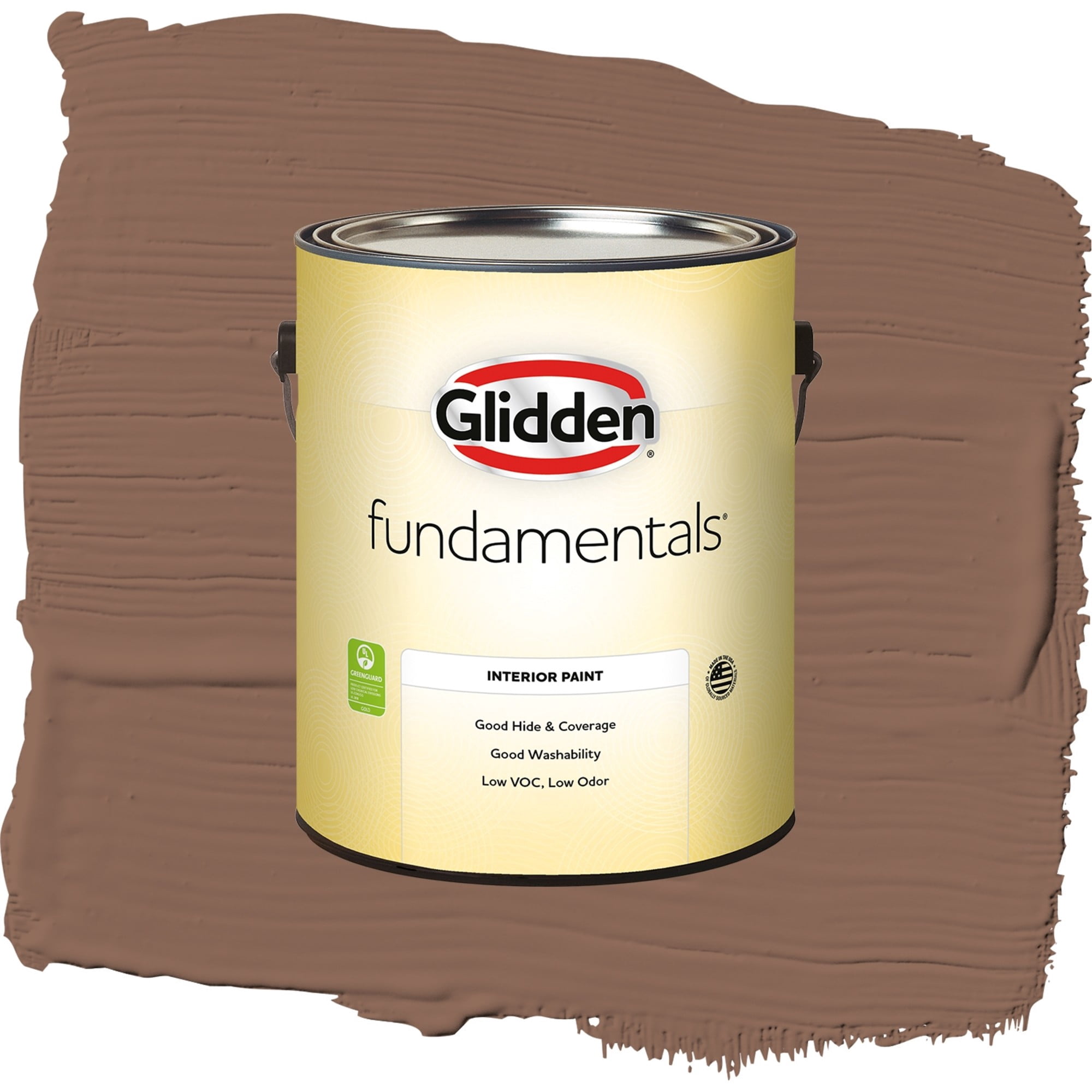 Glidden Fundamentals Suede Leather / Beige, Semi-Gloss Interior Paint, 1 Gallon