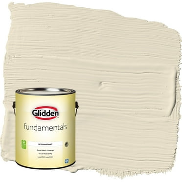 Glidden Fundamentals Sugar Cookie / Off-White Eggshell Interior Paint, 1 Gallon