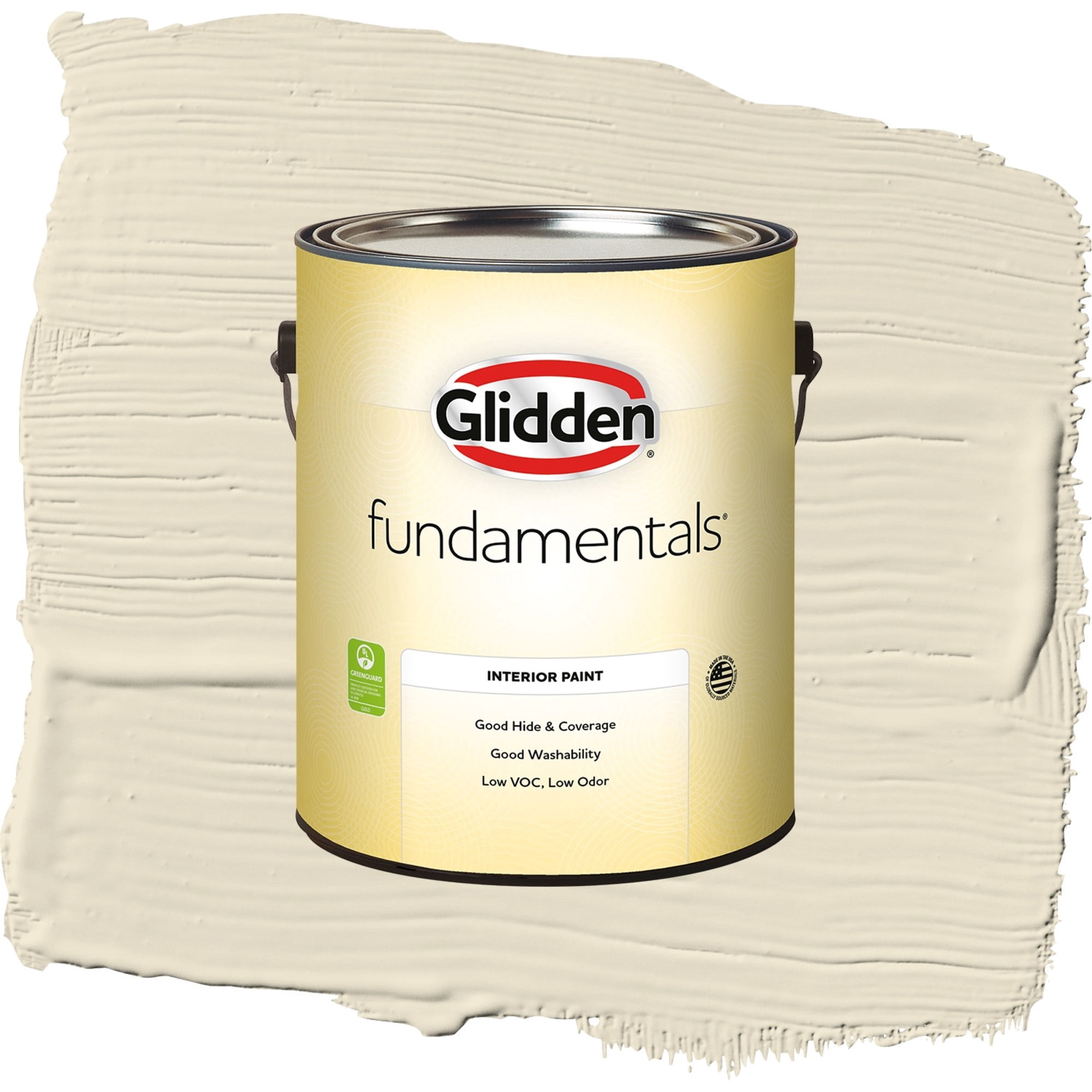 Glidden Fundamentals Sugar Cookie / Off-White Eggshell Interior Paint, 1 Gallon