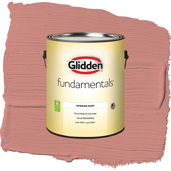 Glidden Fundamentals Sunstone / Orange, Eggshell Interior Paint, 1 Gallon