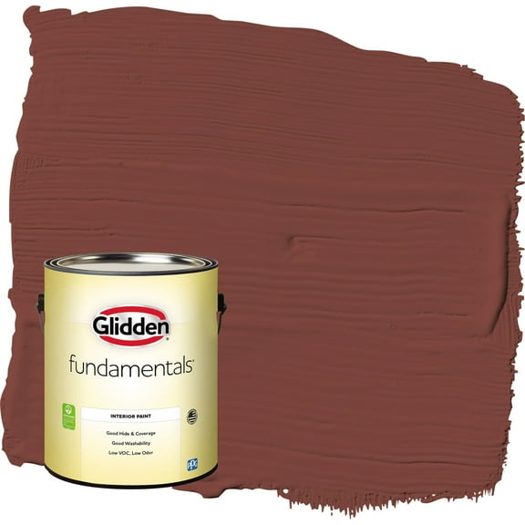 Glidden Fundamentals Sweet Spiceberry / Red Flat Interior Paint, 1 Gallon