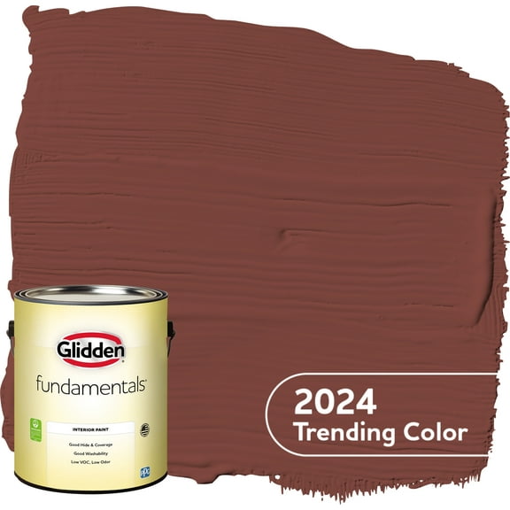 Glidden Fundamentals Interior Paint Sweet Spiceberry / Red, Flat, 1 Gallon