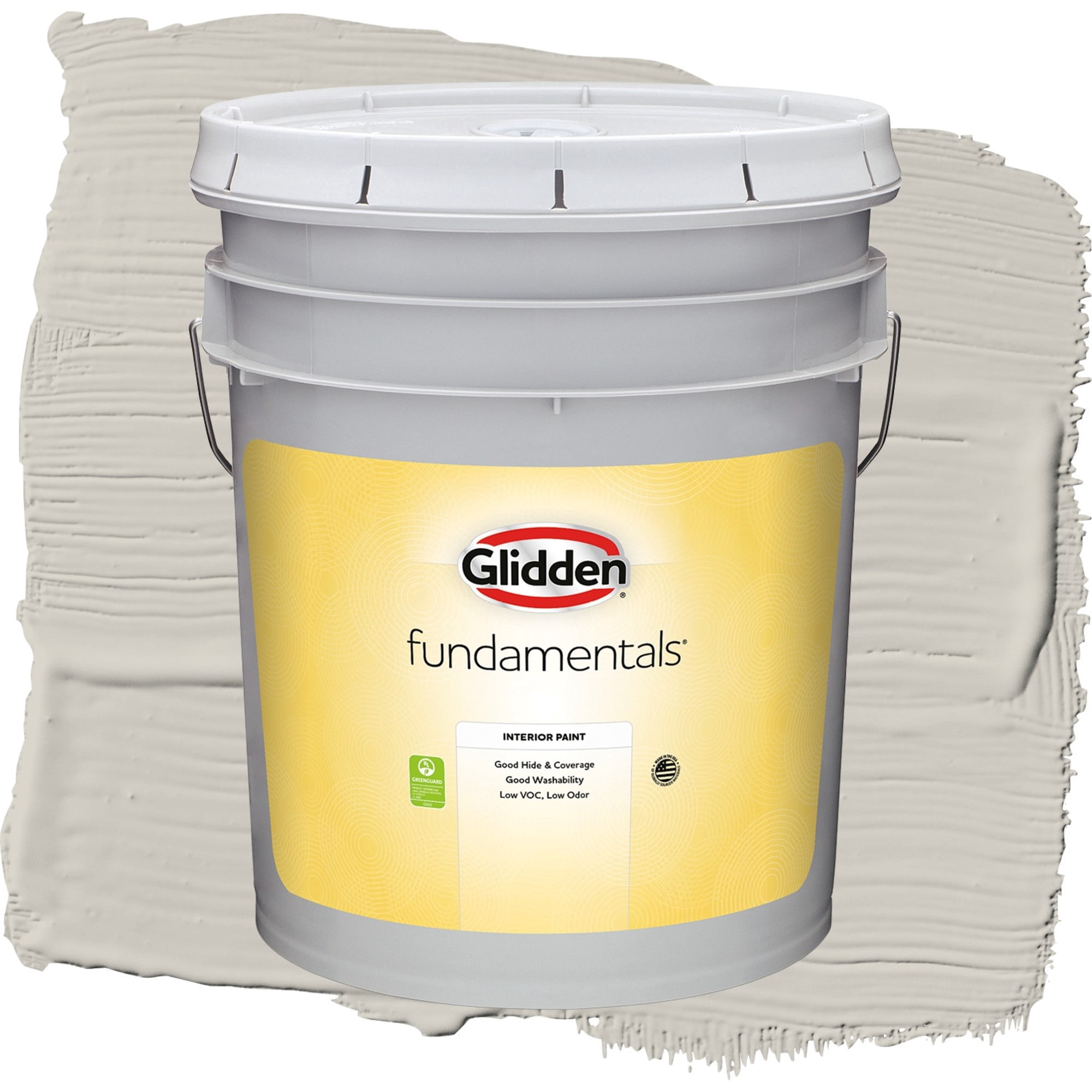 Glidden Fundamentals Swirling Smoke / Beige, Flat Interior Paint, 5 Gallon